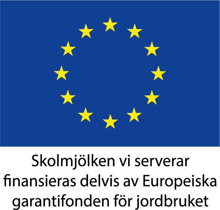 Skolmjölken vi serverar i Göteborgs Stads gymnasieskolor finansieras delvis av Europeiska garantifonden för jordbruket.